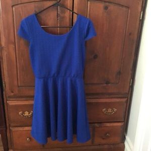 Blue a-line sun dress
